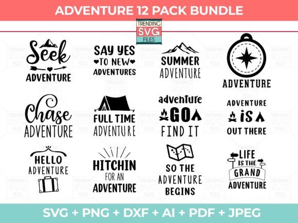 Adventure SVG Bundle: Graphics for Crafts & Creative Brands