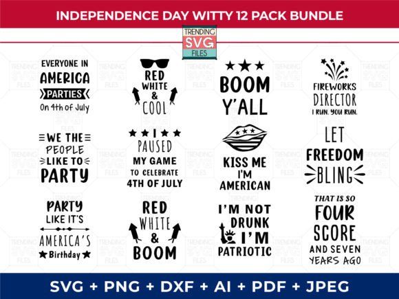American Independence Day SVG Bundle: Graphics for Crafts & Content