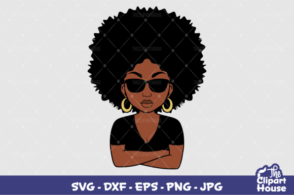 Arms Crossed Sunglasses Black Woman Graphics