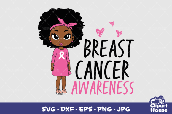 Breast Cancer Awareness Girl Graphics