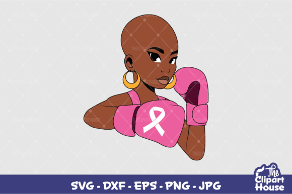 Breast Cancer Fighter 4 Graphics for Crafts