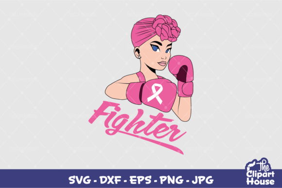 Breast Cancer Fighter Text 4 Graphics
