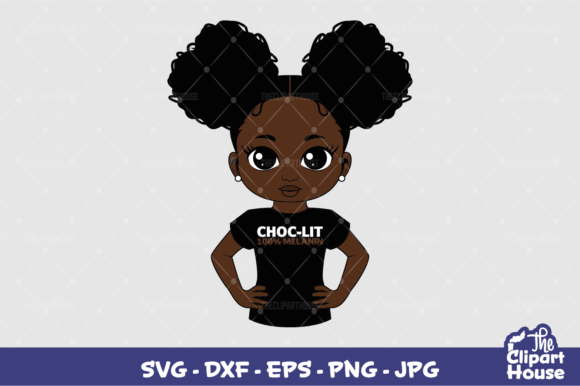 ChocLit Girl Graphics for Crafts