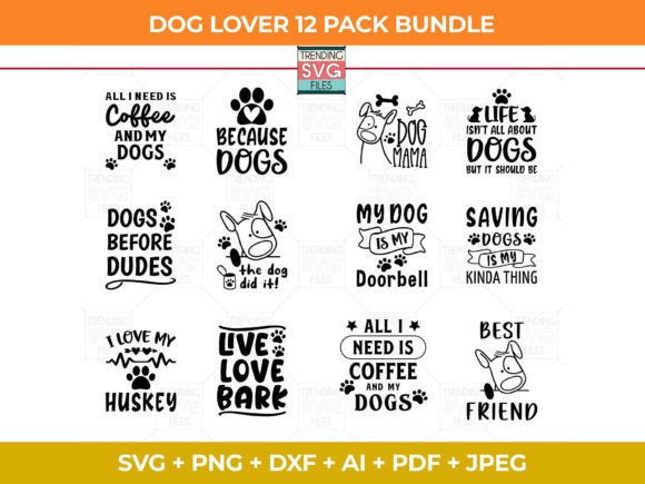 Dog SVG Bundle: Graphics for Crafts & Content Publishers
