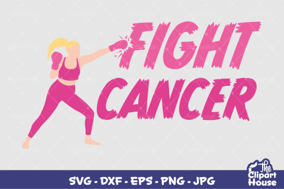 Fight Cancer Woman 3 Graphics for Crafts and Content