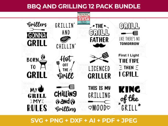 Grill SVG File for Cricut: Graphics for Crafts Done Right