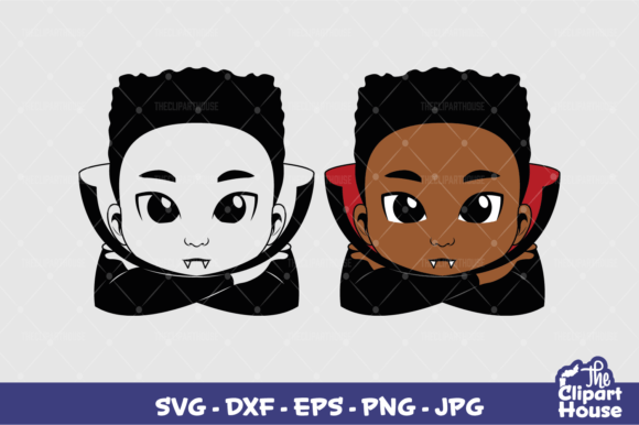 Halloween Vampire Boy Lean Graphics for Crafts