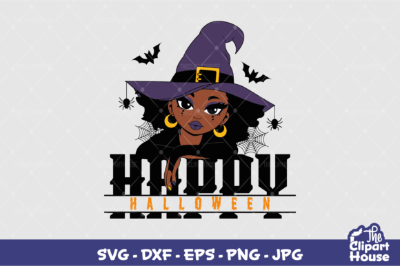 Happy Halloween Witch Woman Graphics