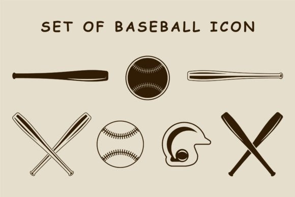 Isolated Baseball Icon Vector Graphics for Logos
