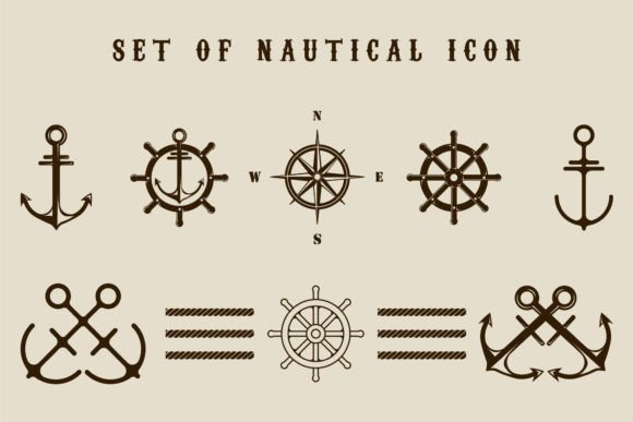 Isolated Nautical Icon Vector Graphics & Logos