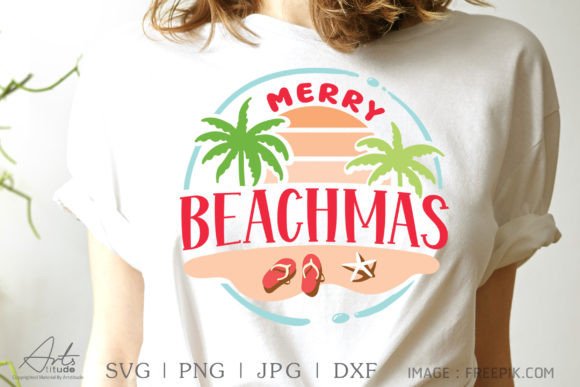 Merry Beachmas Christmas in July SVG PNG Graphics