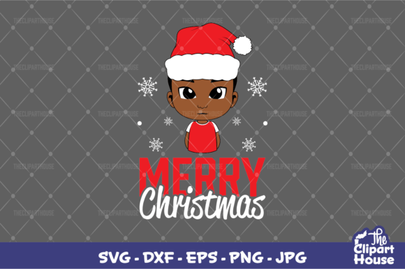 Merry Christmas Boy Graphics for Crafts