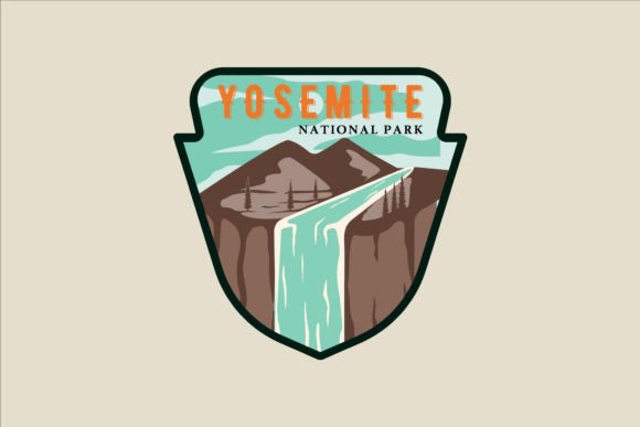 Yosemite National Park Emblem Vector: Graphics & Logos